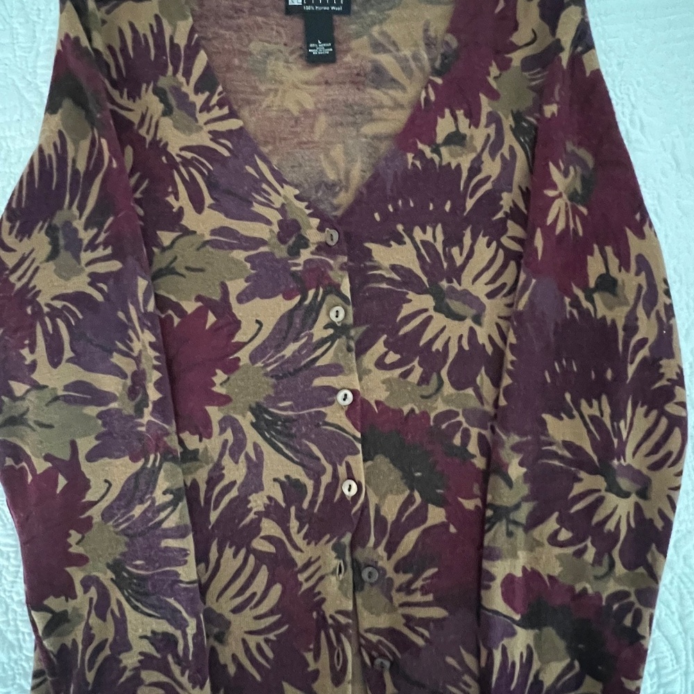 Carol Little size large Marino wool sweater
